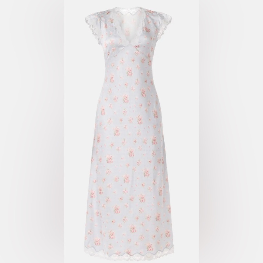 LoveShackFancy Theodore Slip Dress
